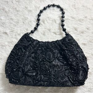 Black Beaded Purse